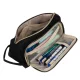 Double Extendable Pencil Case Maaleo 24502, Black