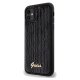 Guess iPhone 11 / XR vāciņš Sequin Script Metal, melns