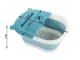Collapsible Silicone Foot Massage Basin with Nubs, Blue