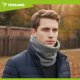 Trizand Warm Fleece Neck Warmer 20674, Unisex Tube Scarf, Grey