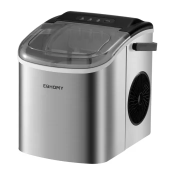 Euhomy IM001 Ice Cube Maker, 1.2 L, 12 kg, Silver