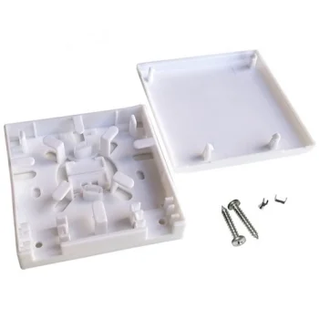 FTTH Optical Termination Box, 2x SC, 2 Cores, 86x86mm, White