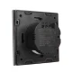 Smart Touch Light Switch Maclean MCE714B, 2-Gang, Wi-Fi Tuya, Glass, 86x86 mm, Black