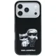 Karl Lagerfeld Smooth Karl & Choupette MagSafe Case for iPhone 18 Pro Max / 17 Pro Max - Black