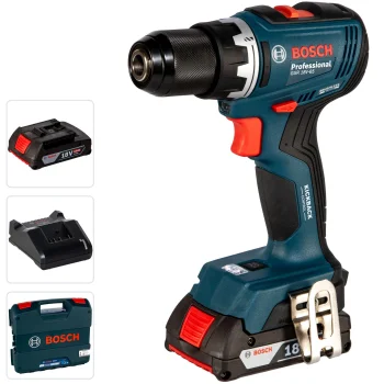 Akumuliatorinis gręžtuvas-suktuvas Bosch GSR 18V-65 Combo Kit, 18 V