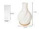 LED Table Lamp and Vase 2-in-1, 3 Light Colors, Ecru