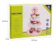 Wooden Cupcake Set with Two-Tier Stand for Kids Toy Kitchen