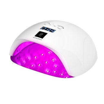 OCHO NAILS UV/LED Manicure & Pedicure Lamp X13 Plus 65 W, White (36 LED, Dual LED, with Timer & Red Light)