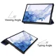 Samsung Galaxy Tab S9 (SM-X710, SM-X716B) Trifold Stand PU Leather Cover Case, Blue