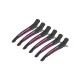 Hairdressing Clips E-13 11.5 cm Neon Mix 6 Pcs