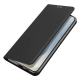 Dux Ducis Samsung Galaxy S26 Plus atverams vāciņš maciņš grāmatiņa Skin Pro, melns