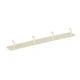 Wall-mounted bathroom hook rack, metal, 4 hooks, cream