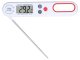 Folding Kitchen Thermometer with LCD Display for Meat and Liquids, White