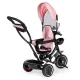 ECOTOYS 4-in-1 Toddler Tricycle with Rotating Seat and Push Handle, Pink