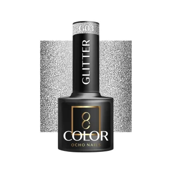 Ocho Nails Glitter G03 Hybrid Nail Polish, 5 g