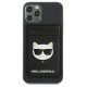 Karl Lagerfeld Saffiano Choupette Head MagSafe Wallet Black
