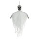 Ruhhy Hanging Skeleton Halloween Decoration 70 cm, White 26124