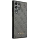 Guess 4G Metal Gold Logo Case for Samsung Galaxy S23 Ultra Grey