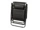 Folding Garden and Beach Lounger Zero Gravity 2in1 with Canopy, Black