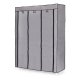 Large Fabric Wardrobe with Shelves and Hanging Rail Clothes Organizer ModernHome