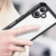 Outer Space iPhone 17 Case with MagSafe, Black Transparent
