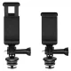 Phone and Action Camera Holder with Adapter - Black