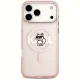 Karl Lagerfeld IML Choupette Sketch Logo MagSafe Case for iPhone 17 Pro Max, Pink