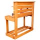 Backyard Wooden Kitchen with Accessories, 98x100x40cm
