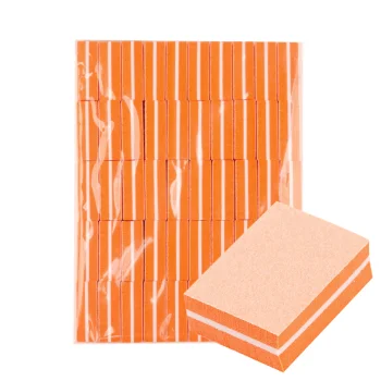 Ocho Nails Mini Nail Buffer Block 100/180 Orange 50 pcs