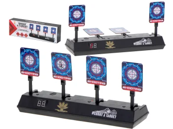 Electronic Shooting Target with 4 Targets and Digital Counter