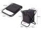 Folding Camping Chair with Cooler Bag, Black