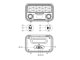 Kitchen Radio Fm Speaker Portable Bluetooth Aux