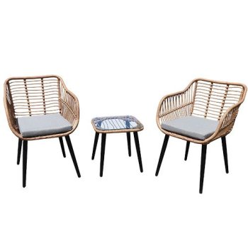Garden Select ITALIA Garden Furniture Set, 2 Chairs and Table