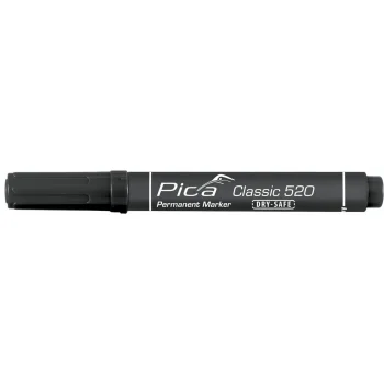 Pica Permanent Marker 520, 1-4 mm, Round Tip, Black