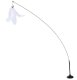 Interactive Cat Wand Toy with Suction Cup and Feathers, 95 cm