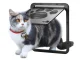 Dog and Cat Flap Door with Mesh, 29x24 cm, Black