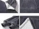 Warm Oversized Hoodie Blanket, Thick 2-in-1 Wearable Sweatshirt, Grey