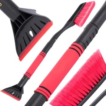 Telescopic Car Ice Scraper and Snow Brush 2in1, 72-86 cm