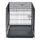 Pethaus PH-200 Foldable Dog Crate, Size S, 75.5 x 47.5 x 54 cm, Black