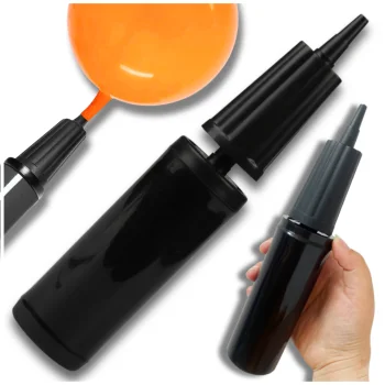 Small Manual Hand Pump for Balloons and Inflatable Toys, Black