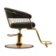 Hair System Lille Hairdressing Chair Black on Gold Base