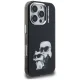 Karl Lagerfeld IML Aquarelle Karl & Choupette & Logo Case for iPhone 16 Pro Max - Black