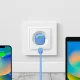 Puro 20W GaN USB-C Wall Charger, Blue