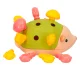 Sensory Hedgehog Montessori Toy for Fine Motor Skills, green