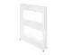 Ruhhy Mobile Storage Cart on Wheels, White