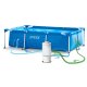 Intex 28271 Rectangular Frame Pool Set, 260 x 160 x 65 cm, 15-in-1