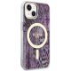 Guess iPhone 14 Case Leopard MagSafe, Pink