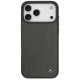 Mercedes Leather Large Laurel Leave MagSafe Case for iPhone 17 Pro Max Anthracite