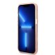 Apple iPhone 13 6.1\'\' Guess Gold Outline Translucent MagSafe Case Cover, Pink