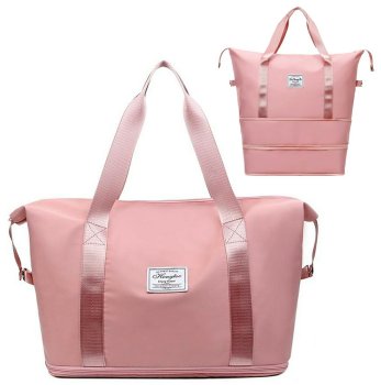 Adjustable Bag for Hiking Camping Canoeing Traveling Beach, Pink